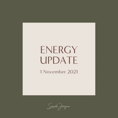 Energy Update - 1 November 2021